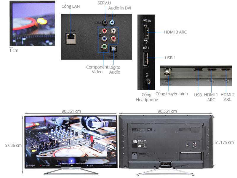 thay led tivi philips 40 inch